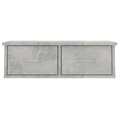 vidaXL Seinälaatikkohylly betoninharmaa 60x26x18,5 cm lastulevy hinta ja tiedot | Hyllyt | hobbyhall.fi
