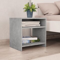 vidaXL Yöpöytä betoninharmaa 40x30x40 cm lastulevy hinta ja tiedot | Yöpöydät | hobbyhall.fi