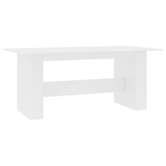 vidaXL Ruokapöytä valkoinen 180x90x76 cm lastulevy hinta ja tiedot | Ruokapöydät | hobbyhall.fi