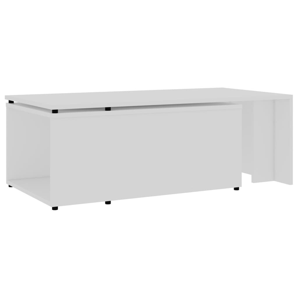 vidaXL Sohvapöytä valkoinen 150x50x35 cm lastulevy hinta ja tiedot | Sohvapöydät | hobbyhall.fi