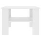 vidaXL Sohvapöytä valkoinen 60x60x42 cm lastulevy hinta ja tiedot | Sohvapöydät | hobbyhall.fi