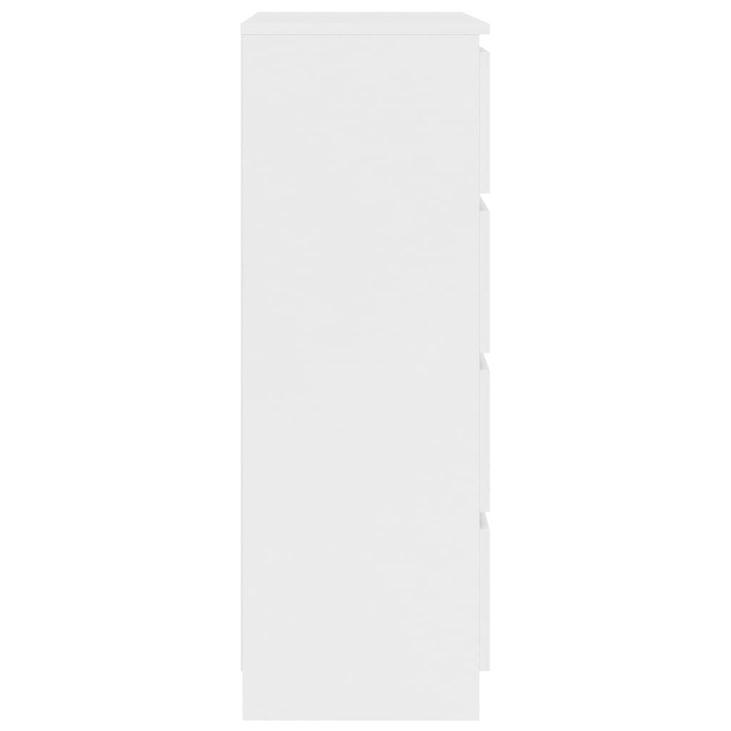 vidaXL Senkki valkoinen 60x35x98,5 cm tekninen puu hinta ja tiedot | Olohuoneen kaapit ja lipastot | hobbyhall.fi