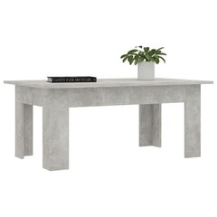 vidaXL Sohvapöytä betoninharmaa 100x60x42 cm lastulevy hinta ja tiedot | Sohvapöydät | hobbyhall.fi