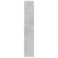 vidaXL CD-hyllyt 2 kpl betoninharmaa 21x16x93,5 cm lastulevy hinta ja tiedot | Hyllyt | hobbyhall.fi