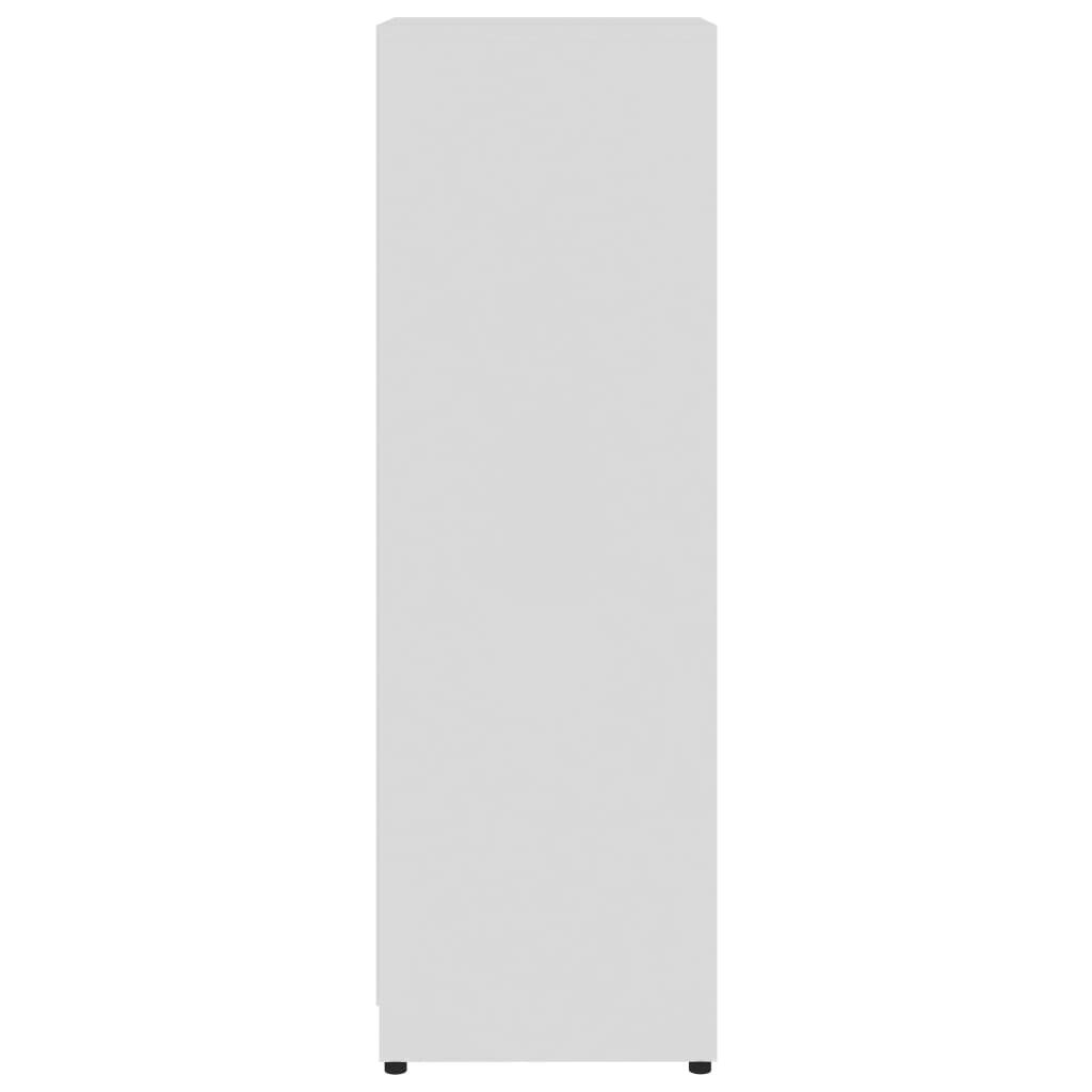 vidaXL Kylpyhuonekaappi korkeakiilto valkoinen 30x30x95 cm lastulevy hinta ja tiedot | Kylpyhuonekaapit | hobbyhall.fi