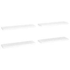 vidaXL Kelluvat seinähyllyt 4 kpl valkoinen 90x23,5x3,8 cm MDF hinta ja tiedot | Hyllyt | hobbyhall.fi