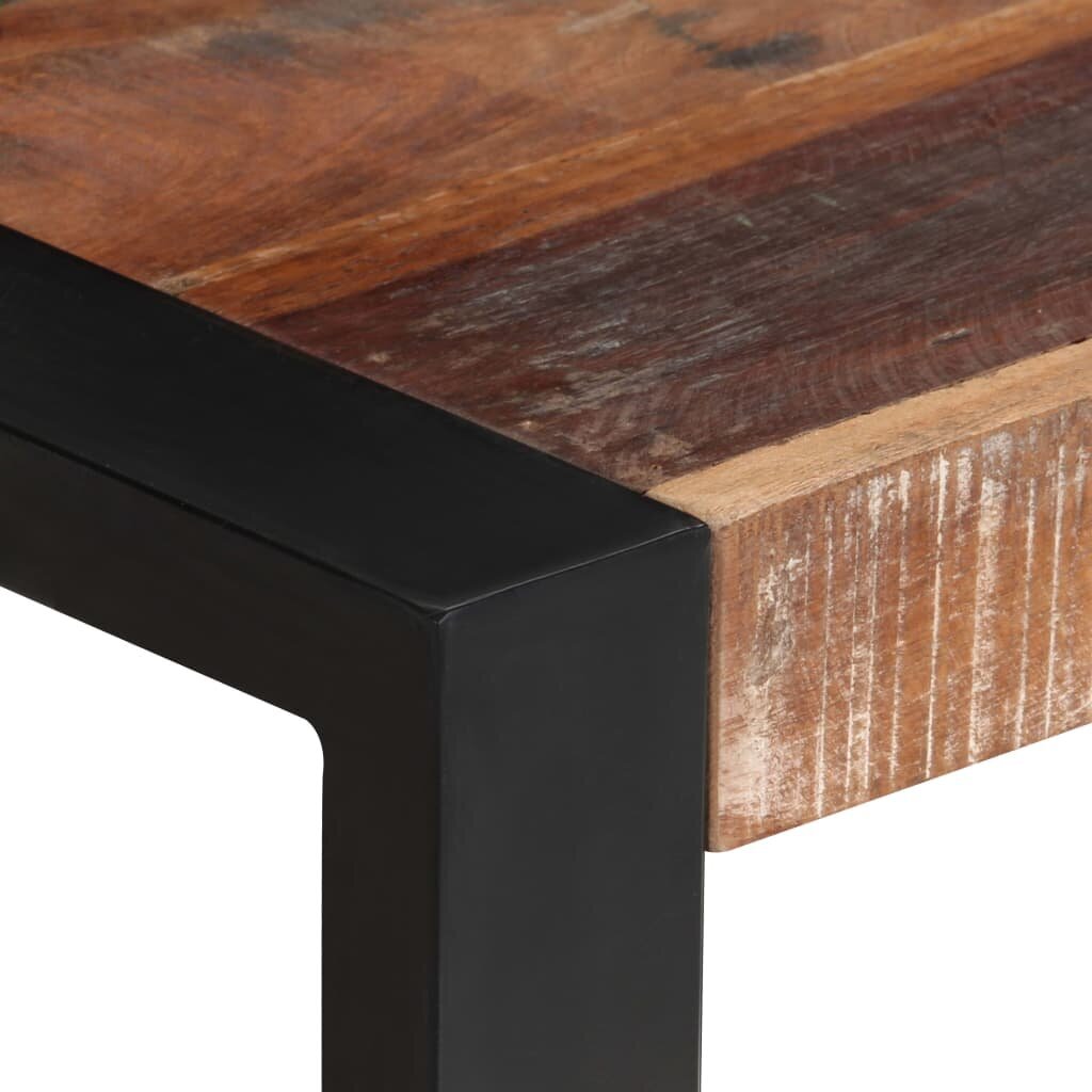 vidaXL Ruokapöytä 70x70x75 cm kierrätetty täyspuu hinta ja tiedot | Ruokapöydät | hobbyhall.fi