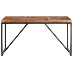 vidaXL Ruokapöytä 140x70x76 cm täysi akaasia- ja mangopuu hinta ja tiedot | Ruokapöydät | hobbyhall.fi