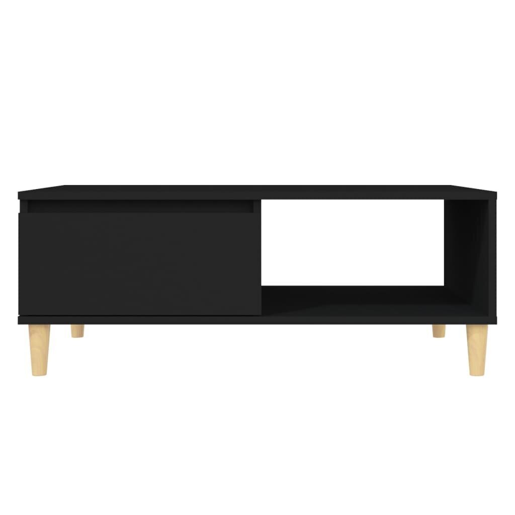 vidaXL Sohvapöytä musta 90x60x35 cm lastulevy hinta ja tiedot | Sohvapöydät | hobbyhall.fi