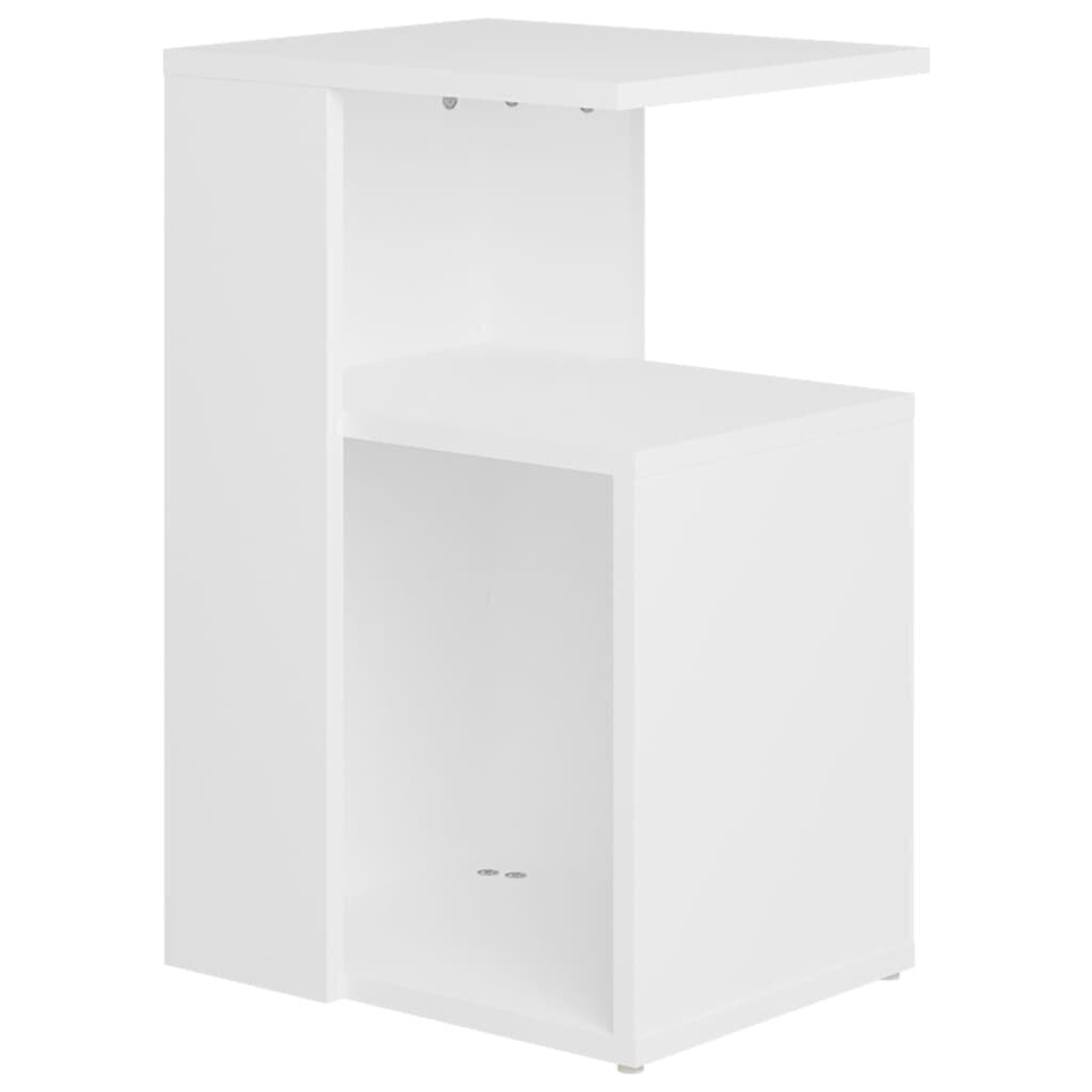 vidaXL Sivupöytä valkoinen 36x30x56 cm lastulevy hinta ja tiedot | Sohvapöydät | hobbyhall.fi