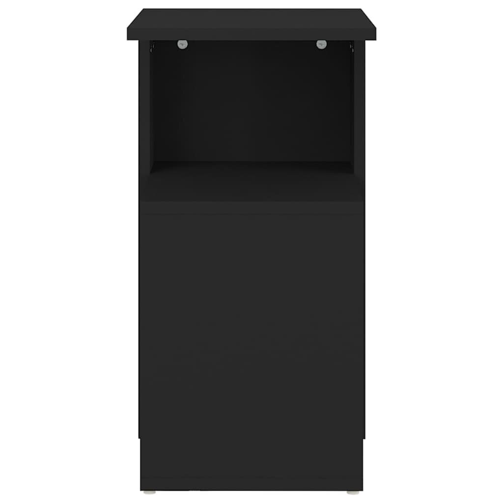 vidaXL Sivupöytä musta 36x30x56 cm lastulevy hinta ja tiedot | Sohvapöydät | hobbyhall.fi