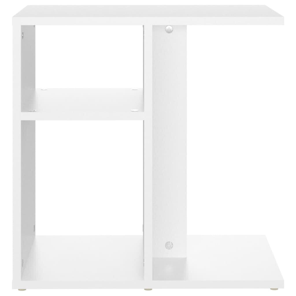 vidaXL Sivupöytä valkoinen 50x30x50 cm lastulevy hinta ja tiedot | Sohvapöydät | hobbyhall.fi