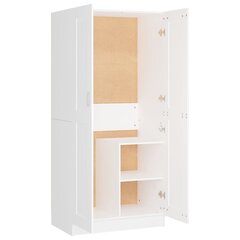 vidaXL Vaatekaappi valkoinen 82,5x51,5x180 cm lastulevy hinta ja tiedot | Kaapit | hobbyhall.fi