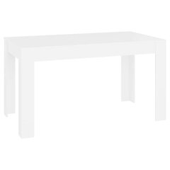 vidaXL Ruokapöytä valkoinen 140x74,5x76 cm tekninen puu hinta ja tiedot | Ruokapöydät | hobbyhall.fi