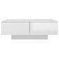 vidaXL Sohvapöytä korkeakiilto valkoinen 90x60x31 cm lastulevy hinta ja tiedot | Sohvapöydät | hobbyhall.fi
