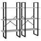 vidaXL Säilytyshylly betoninharmaa 60x30x210 cm tekninen puu hinta ja tiedot | Varastohyllyt | hobbyhall.fi