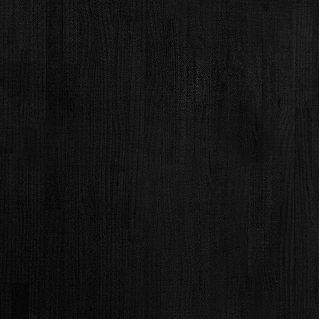 vidaXL 3-tasoinen kirjahylly musta 80x30x105 cm täysi mänty hinta ja tiedot | Hyllyt | hobbyhall.fi