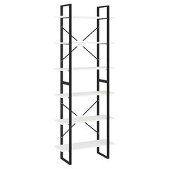 vidaXL Korkea kaappi valkoinen 80x30x210 cm täysi mänty hinta ja tiedot | Hyllyt | hobbyhall.fi