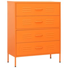 vidaXL Lipasto oranssi 80x35x101,5 cm teräs hinta ja tiedot | Lipastot | hobbyhall.fi