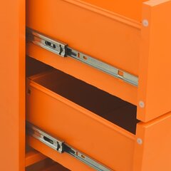vidaXL Lipasto oranssi 80x35x101,5 cm teräs hinta ja tiedot | Lipastot | hobbyhall.fi