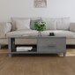 vidaXL Sohvapöytä HAMAR tummanharmaa 100x55x35 cm täysi mänty hinta ja tiedot | Sohvapöydät | hobbyhall.fi