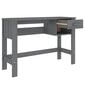 vidaXL Pöytä HAMAR tummanharmaa 110x40x75 cm täysi mänty hinta ja tiedot | Tietokonepöydät ja työpöydät | hobbyhall.fi
