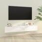 vidaXL TV-seinäkaapit 2 kpl valkoinen 100x30x30 cm tekninen puu hinta ja tiedot | TV-tasot | hobbyhall.fi
