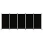 vidaXL 5-paneelinen Tilanjakaja musta 433x180 cm kangas hinta ja tiedot | Sermit ja tilanjakajat | hobbyhall.fi