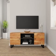 vidaXL TV-taso 105x33x46 cm täysi akaasiapuu hinta ja tiedot | TV-tasot | hobbyhall.fi