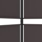 vidaXL 5-paneelinen Tilanjakaja ruskea 250x200 cm kangas hinta ja tiedot | Sermit ja tilanjakajat | hobbyhall.fi