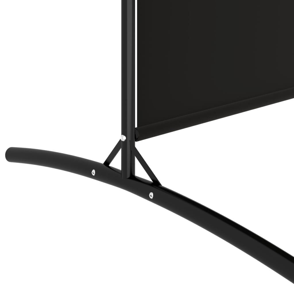 vidaXL 4-paneelinen Tilanjakaja musta 698x180 cm kangas hinta ja tiedot | Sermit ja tilanjakajat | hobbyhall.fi