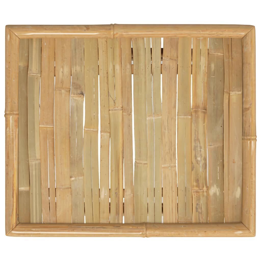 vidaXL Puutarhapöytä 65x55x30 cm bambu hinta ja tiedot | Puutarhapöydät | hobbyhall.fi