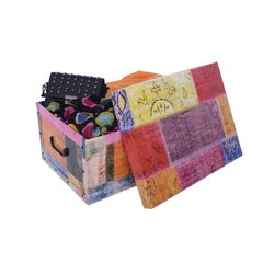 Pahvilaatikko, maxi patchwork vintage hinta ja tiedot | Säilytyslaatikot ja -korit | hobbyhall.fi