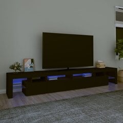 vidaXL TV-taso LED-valoilla musta 260x36,5x40 cm hinta ja tiedot | TV-tasot | hobbyhall.fi