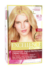 L'Oréal Paris Excellence Creme kestoväri 10.21 hinta ja tiedot | Hiusvärit | hobbyhall.fi