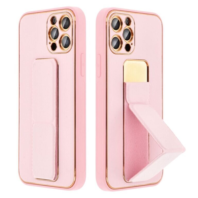 Kickstand iPhone 15 (6,1″) - Pinkki hinta ja tiedot | Puhelimen kuoret ja kotelot | hobbyhall.fi