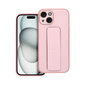 Kickstand iPhone 15 (6,1″) - Pinkki hinta ja tiedot | Puhelimen kuoret ja kotelot | hobbyhall.fi