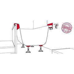 Äänieristys ja jalkasarja kylpyammeille Stauffer 30.1024 hinta ja tiedot | Kylpyhuonetarvikkeet | hobbyhall.fi