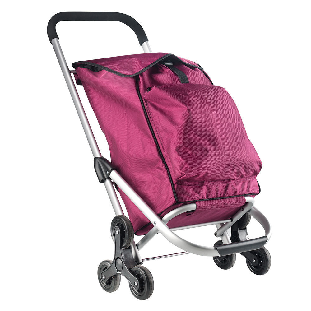 CarryOn-ostoskärry, kokoontaitettava, fuksia hinta ja tiedot | Kauppakassit | hobbyhall.fi