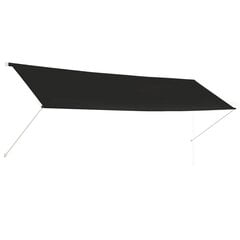 vidaXL Sisäänkelattava markiisi 400x150 cm antrasiitti hinta ja tiedot | Aurinkovarjot ja markiisit | hobbyhall.fi