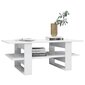 vidaXL Sohvapöytä korkeakiilto valkoinen 110x55x42 cm lastulevy hinta ja tiedot | Sohvapöydät | hobbyhall.fi