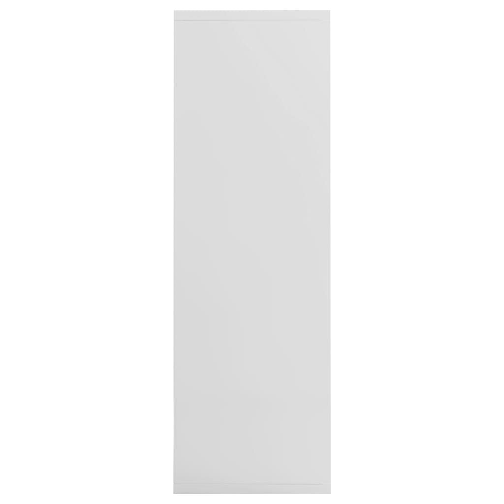 vidaXL Kirjahylly/senkki korkeakiilto valkoinen 50x25x80 cm lastulevy hinta ja tiedot | Hyllyt | hobbyhall.fi