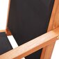 vidaXL Puutarhan nojatuoli musta täysi eukalyptuspuu ja textilene hinta ja tiedot | Puutarhatuolit | hobbyhall.fi