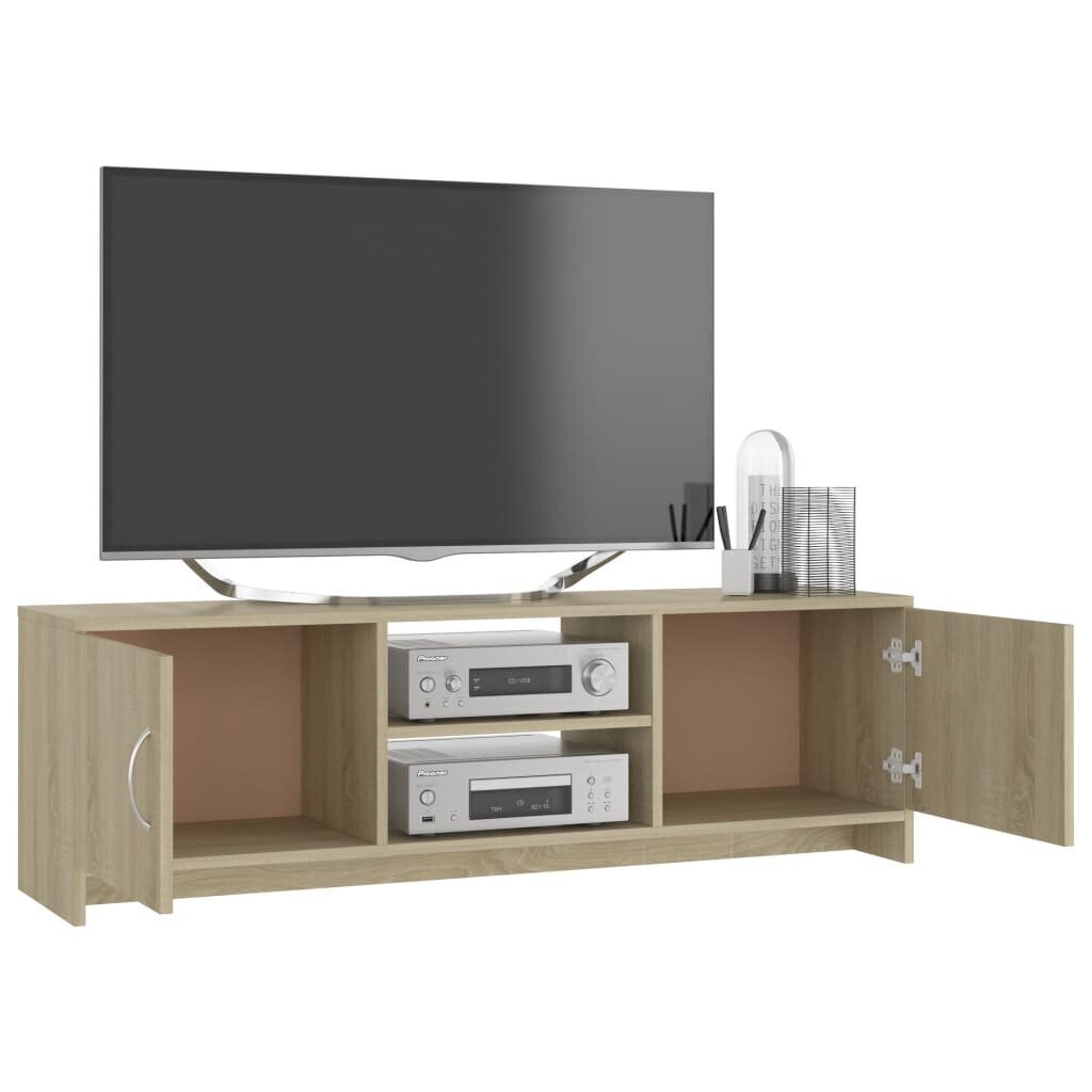 vidaXL TV-taso Sonoma tammi 120x30x37,5 cm lastulevy hinta ja tiedot | TV-tasot | hobbyhall.fi