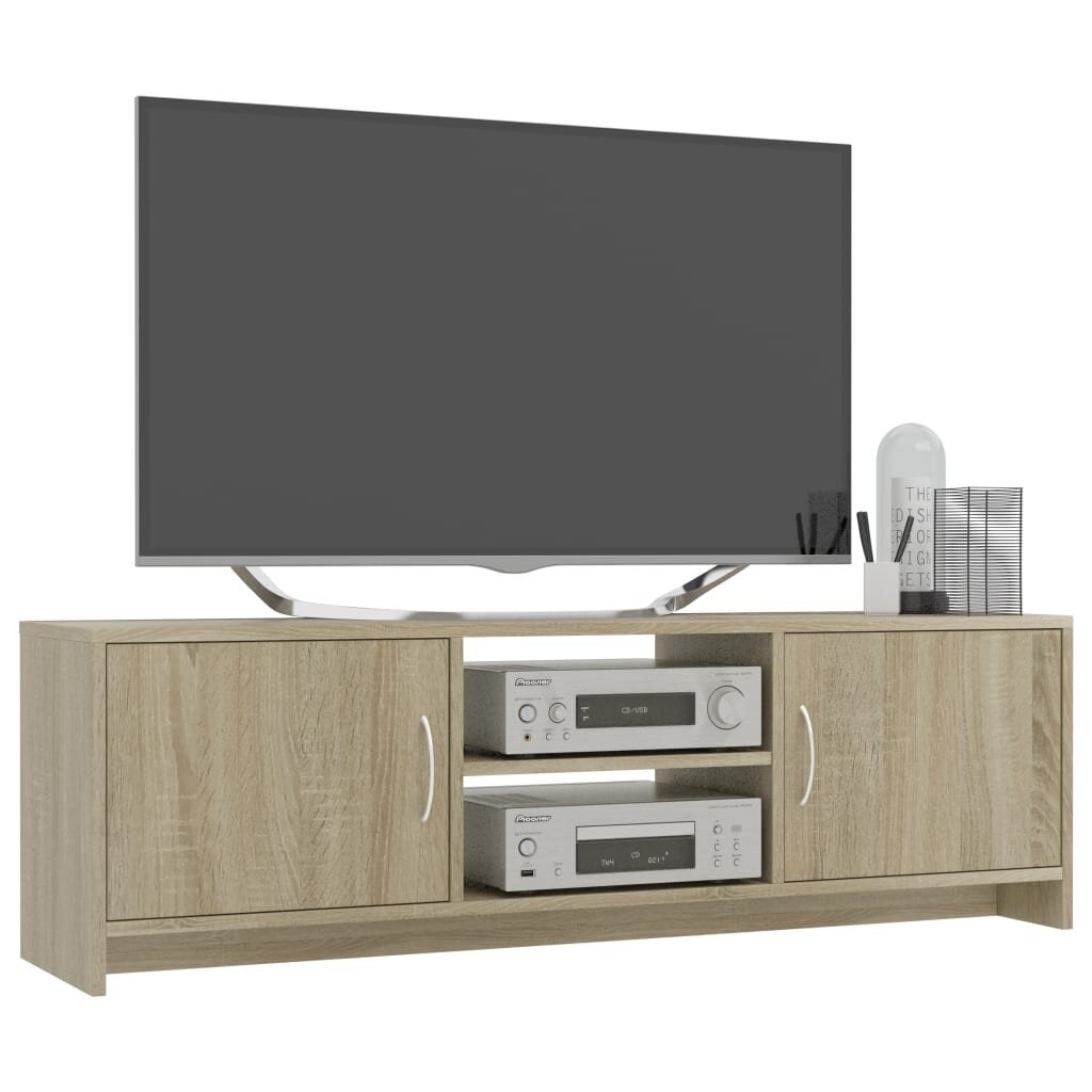 vidaXL TV-taso Sonoma tammi 120x30x37,5 cm lastulevy hinta ja tiedot | TV-tasot | hobbyhall.fi