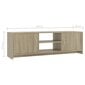 vidaXL TV-taso Sonoma tammi 120x30x37,5 cm lastulevy hinta ja tiedot | TV-tasot | hobbyhall.fi