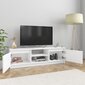 vidaXL TV-taso korkeakiilto valkoinen 120x30x35,5 cm lastulevy hinta ja tiedot | TV-tasot | hobbyhall.fi