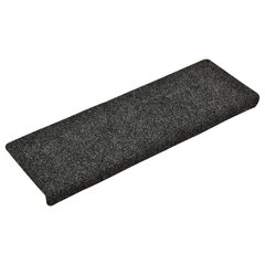 vidaXL Porrasmatot 15 kpl neulahuopa 65x21x4 cm harmaa hinta ja tiedot | Isot matot | hobbyhall.fi