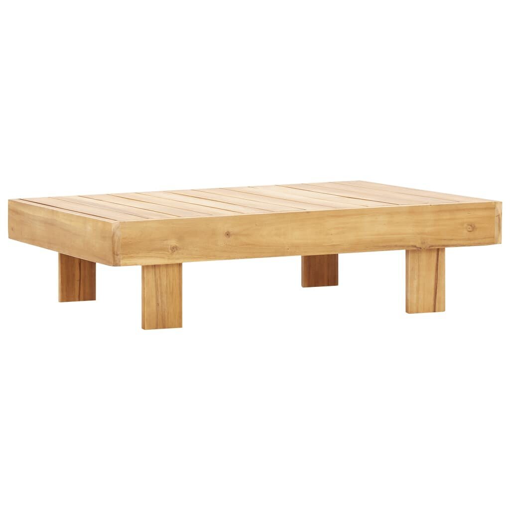 vidaXL Sohvapöytä 100x60x25 cm täysi akaasiapuu hinta ja tiedot | Sohvapöydät | hobbyhall.fi
