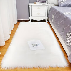LIVMAN EC-004 keinotekoinen lampaannahkainen matto, 90x180cm hinta ja tiedot | Isot matot | hobbyhall.fi